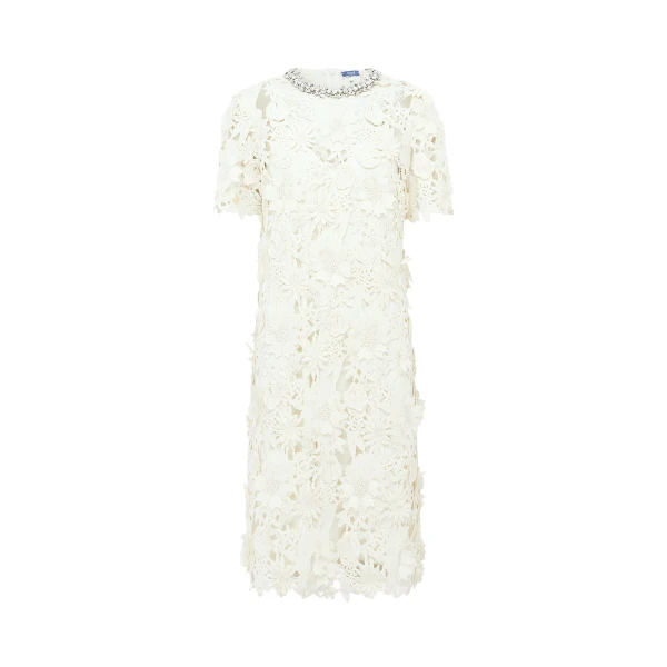 Leo Lin Sheridan Embellished Lace Midi Dress - Leo Lin Dress - Australian Luxury Fashion - Shop at Luxury Shoes 