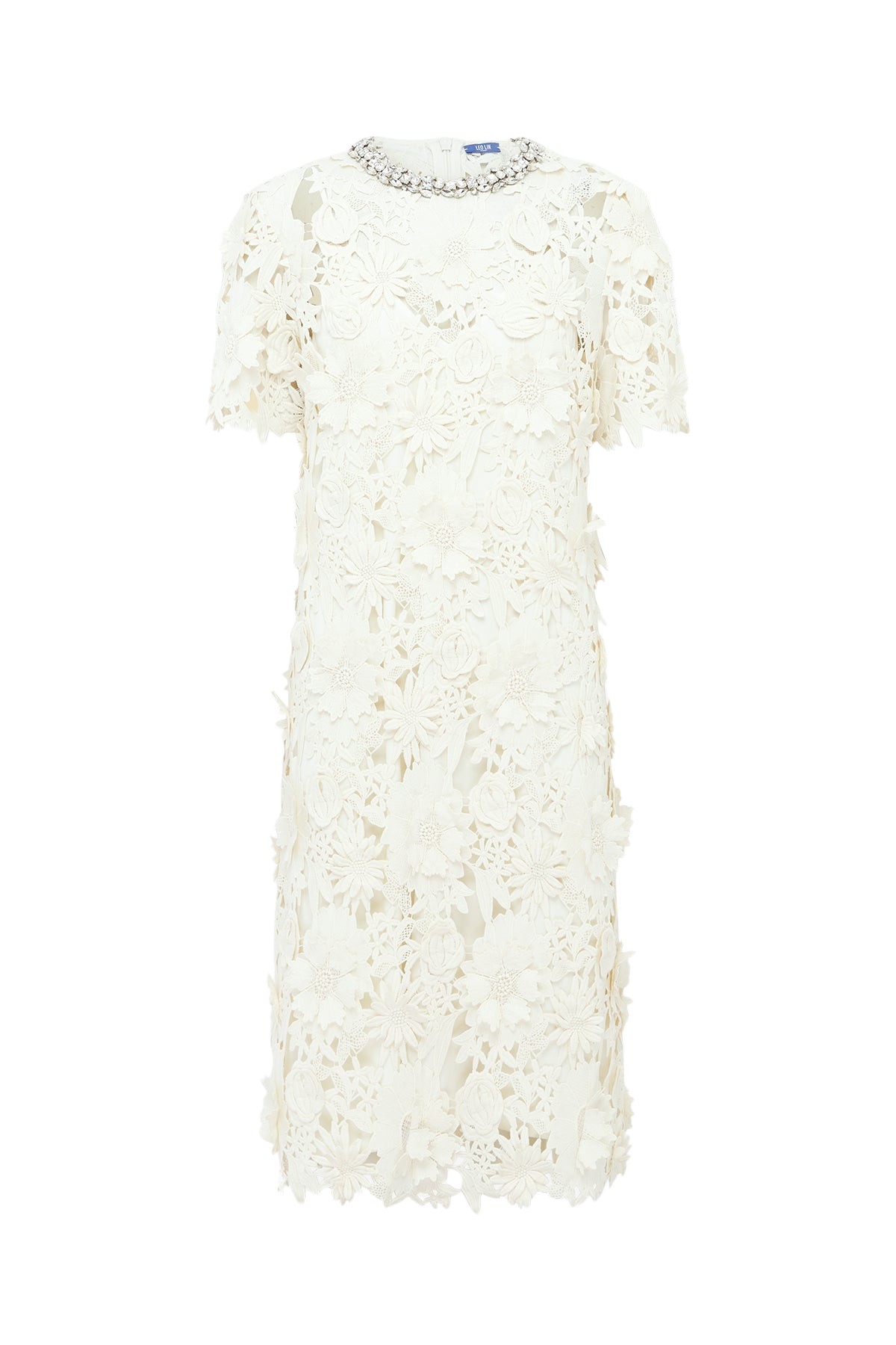 Leo Lin Sheridan Embellished Lace Midi Dress