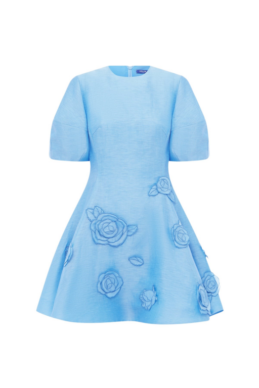 Leo Lin Simona Appliqué Mini Dress - Leo Lin Dress - Australian Luxury Fashion - Shop at Luxury Shoes 