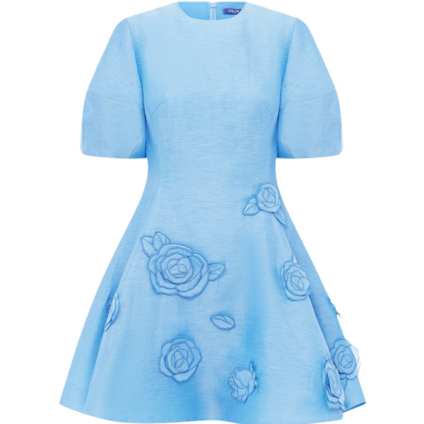 Leo Lin Simona Appliqué Mini Dress