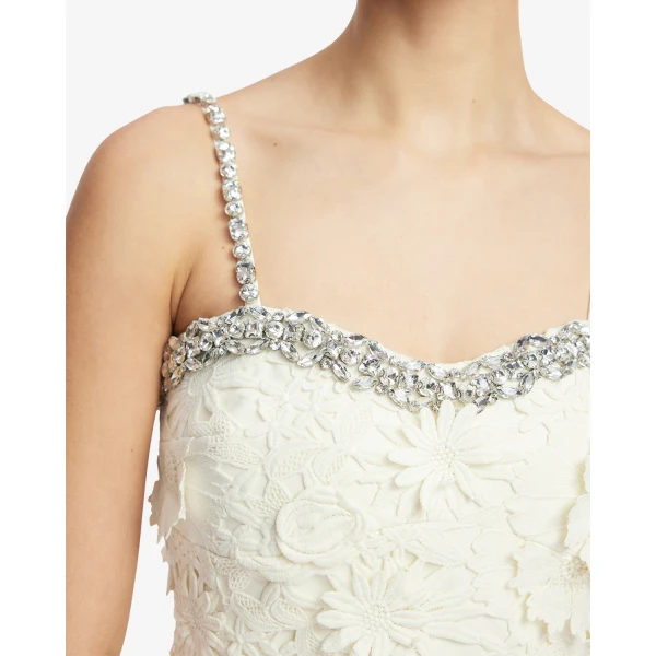 Leo Lin Sophia Embellished Lace Mini Dress - Leo Lin Dress - Australian Luxury Fashion - Shop at Luxury Shoes 