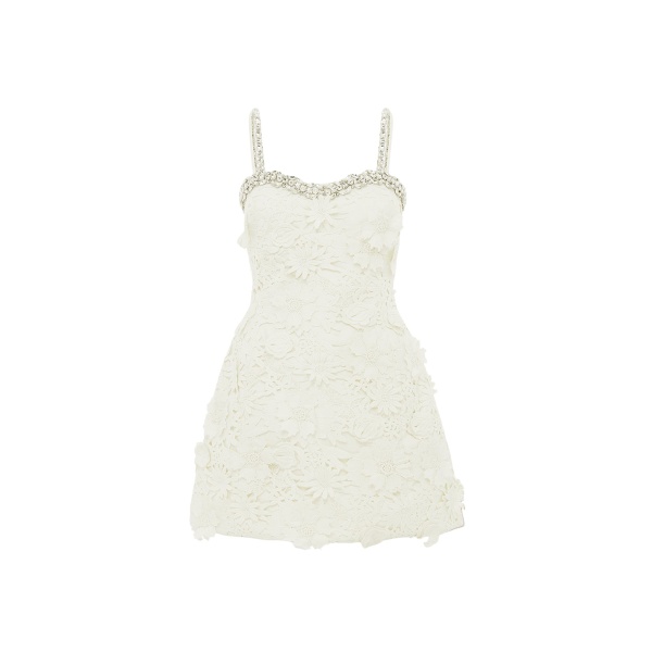 Leo Lin Sophia Embellished Lace Mini Dress - Leo Lin Dress - Australian Luxury Fashion - Shop at Luxury Shoes 
