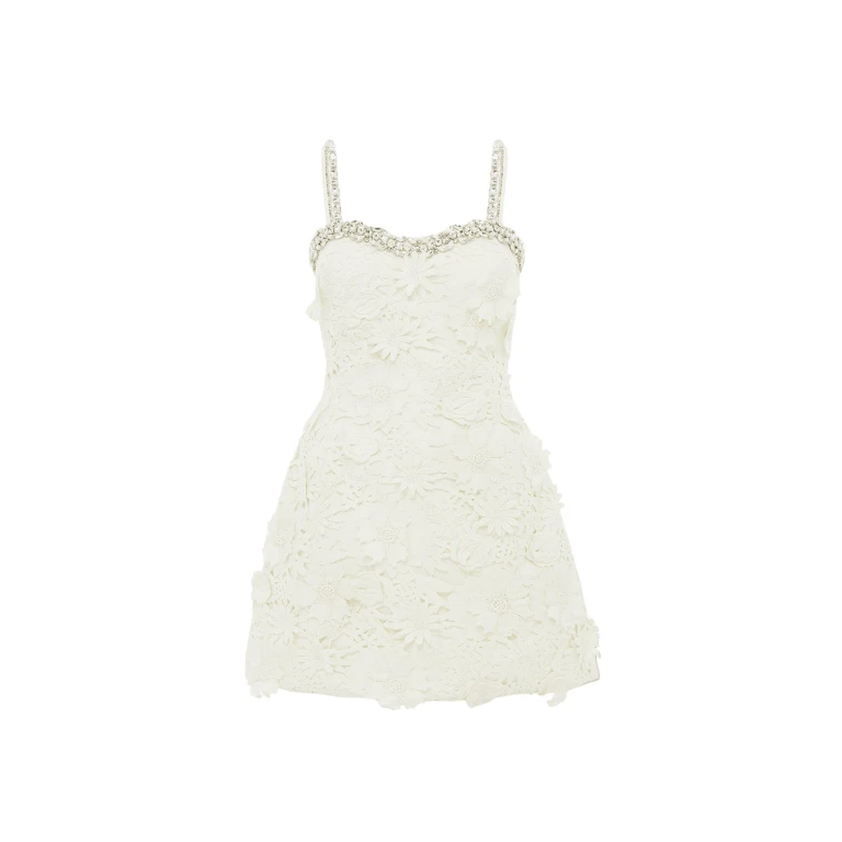 Leo Lin Sophia Embellished Lace Mini Dress - Leo Lin Dress - Australian Luxury Fashion - Shop at Luxury Shoes 