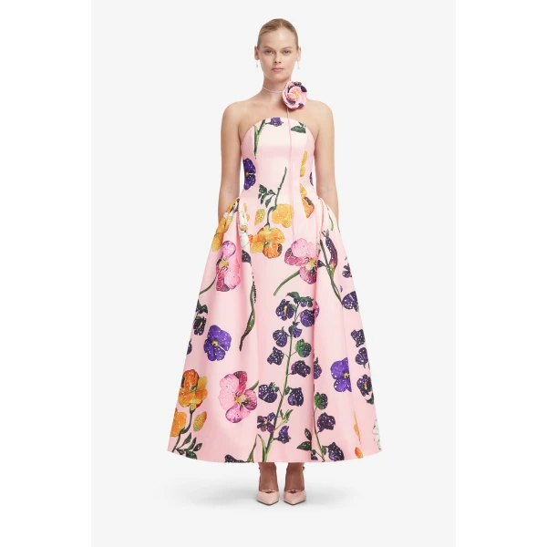 Leo Lin Violet Bustier Maxi Dress - Leo Lin Dress - Australian Luxury Fashion - Shop at Luxury Shoes 