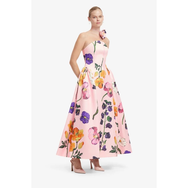 Leo Lin Violet Bustier Maxi Dress - Leo Lin Dress - Australian Luxury Fashion - Shop at Luxury Shoes 