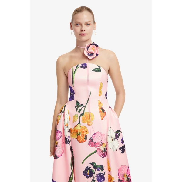Leo Lin Violet Bustier Maxi Dress - Leo Lin Dress - Australian Luxury Fashion - Shop at Luxury Shoes 