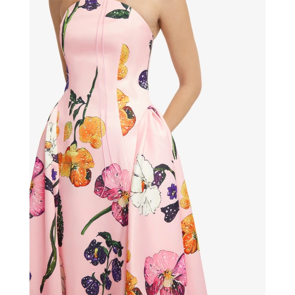 Leo Lin Violet Bustier Maxi Dress - Leo Lin Dress - Australian Luxury Fashion - Shop at Luxury Shoes 