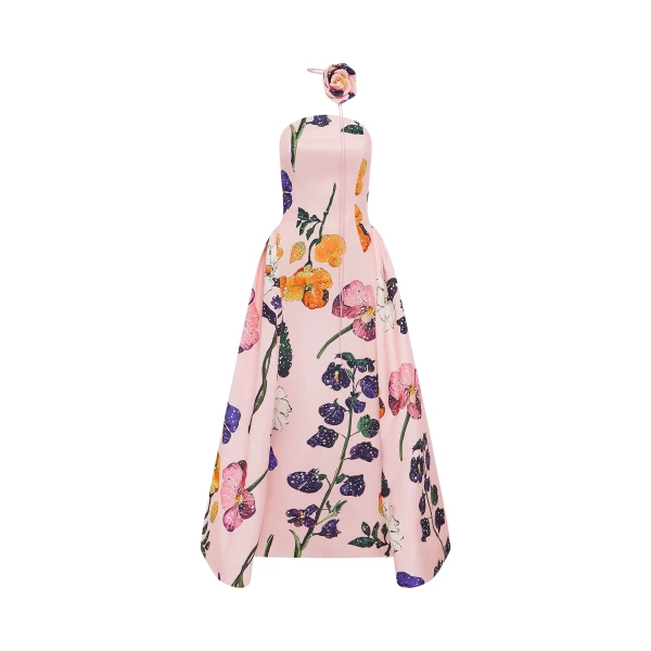 Leo Lin Violet Bustier Maxi Dress - Leo Lin Dress - Australian Luxury Fashion - Shop at Luxury Shoes 