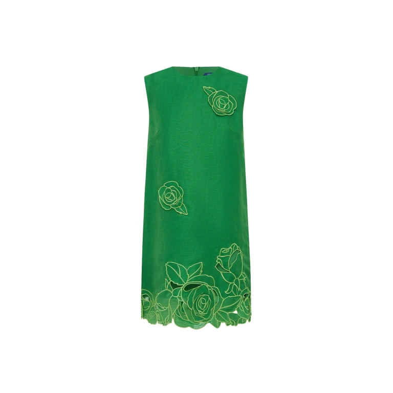Leo Lin Yvonne Appliqué Mini Dress - Leo Lin Dress - Australian Luxury Fashion - Shop at Luxury Shoes 