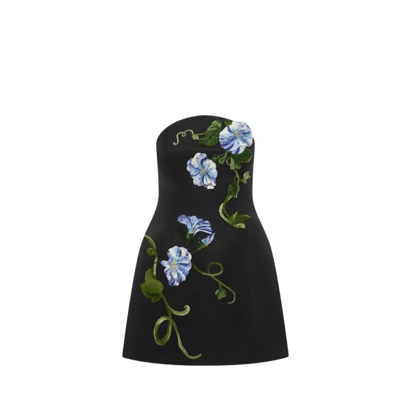 Leo Lin Zaria Appliqué Floral Bustier Mini Dress - Leo Lin Dress - Australian Luxury Fashion - Shop at Luxury Shoes 