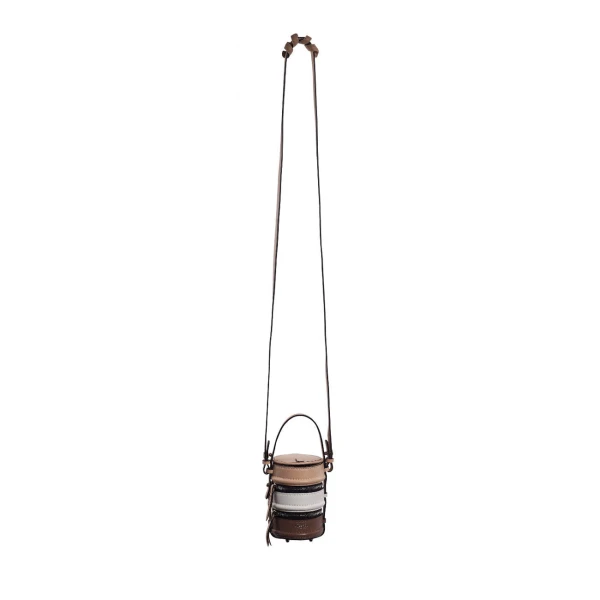 Nasha Mekraksavanich Baby Pinto | Almond - Nasha Multicolour - Architectural Luxury Bag at Luxury Shoes 