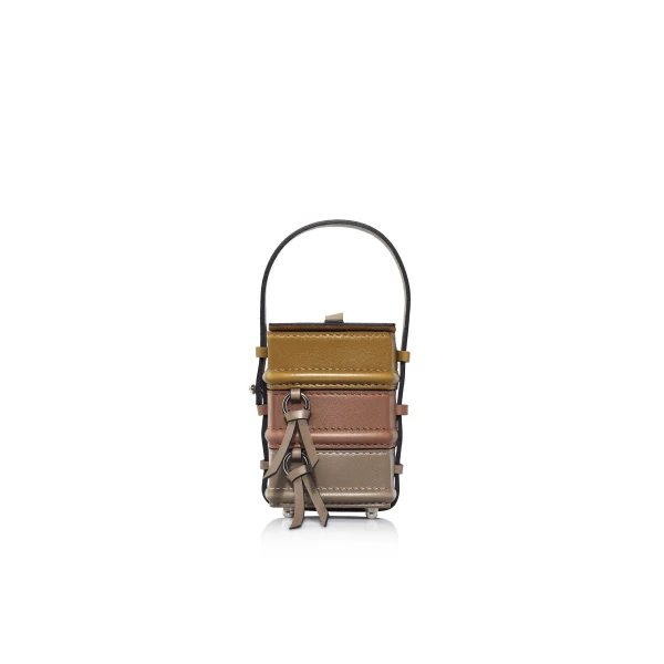 Nasha Mekraksavanich Baby Pinto Cube | Artichoke - Nasha Multicolour - Architectural Luxury Bag at Luxury Shoes 