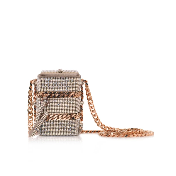 Nasha Mekraksavanich Baby Pinto Cube | Lure Crystal - Nasha Silver - Architectural Luxury Bag at Luxury Shoes 