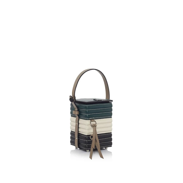 Nasha Mekraksavanich Baby Pinto Cube Roll | Maki - Nasha Multicolour - Architectural Luxury Bag at Luxury Shoes 
