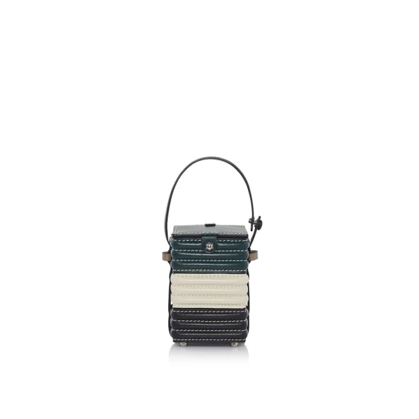 Nasha Mekraksavanich Baby Pinto Cube Roll | Maki - Nasha Multicolour - Architectural Luxury Bag at Luxury Shoes 