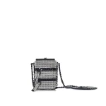 Nasha Mekraksavanich Baby Pinto Cube | Silver Crystal - Nasha Silver - Architectural Luxury Bag at Luxury Shoes 