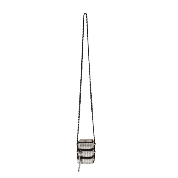 Nasha Mekraksavanich Baby Pinto Cube | Silver Crystal - Nasha Silver - Architectural Luxury Bag at Luxury Shoes 