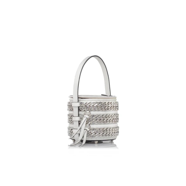 Nasha Mekraksavanich Baby Pinto Play | Disco Chain - Nasha White - Architectural Luxury Bag at Luxury Shoes 