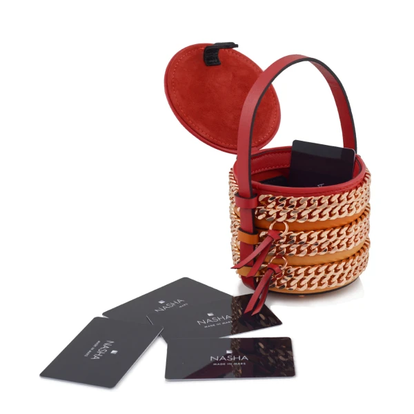 Nasha Mekraksavanich Baby Pinto Play | Fire Chain - Nasha Multicolour - Architectural Luxury Bag at Luxury Shoes 