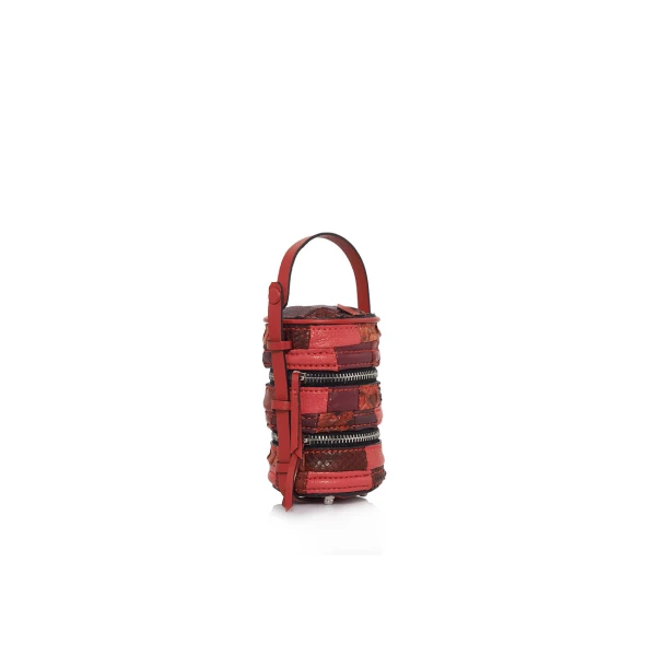 Nasha Mekraksavanich Baby Pinto | Raspberry - Nasha Red - Architectural Luxury Bag at Luxury Shoes 