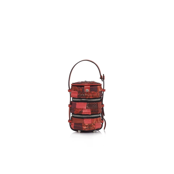 Nasha Mekraksavanich Baby Pinto | Raspberry - Nasha Red - Architectural Luxury Bag at Luxury Shoes 