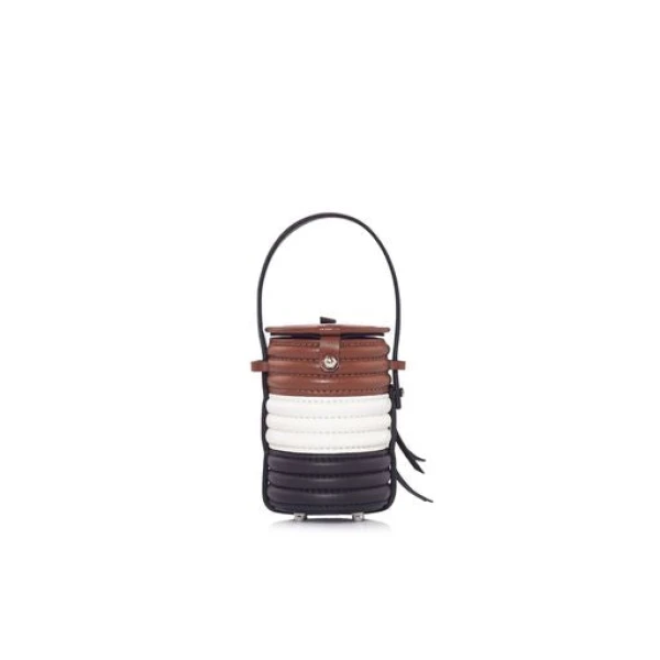 Nasha Mekraksavanich Baby Pinto Roll | Cacao - Nasha Multicolour - Architectural Luxury Bag at Luxury Shoes 