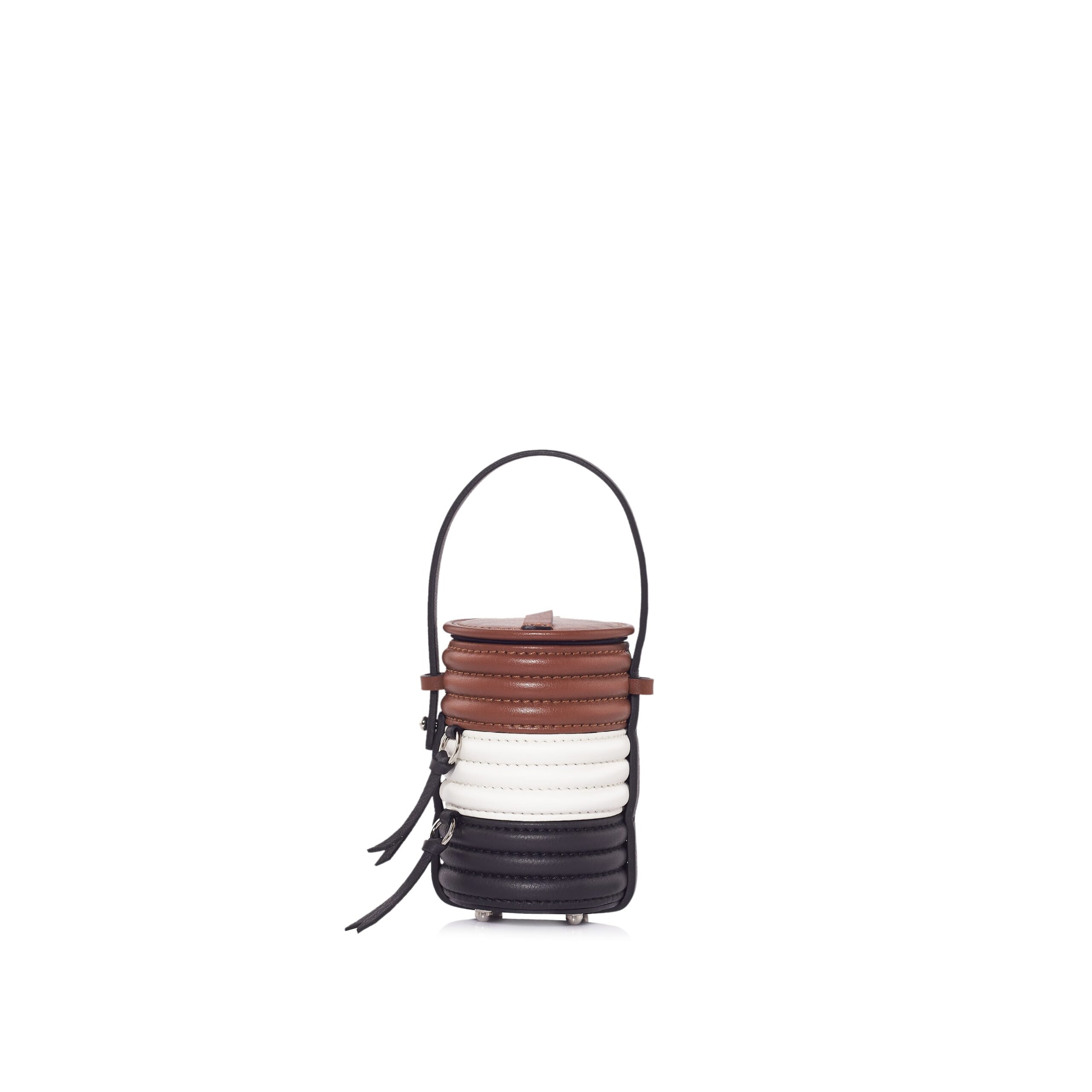 Nasha Mekraksavanich Baby Pinto Roll | Cacao - Nasha Multicolour - Architectural Luxury Bag at Luxury Shoes Nasha Mekraksavanich Baby Pinto Roll | Cacao - Nasha Multicolour - Architectural Luxury Bag at Luxury Shoes