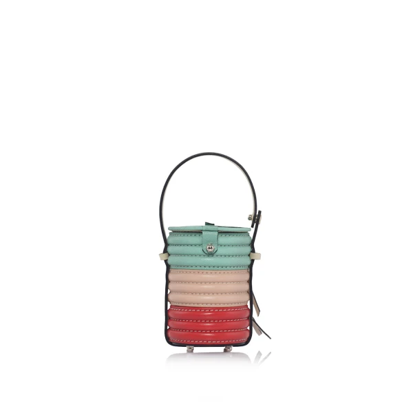 Nasha Mekraksavanich Baby Pinto Roll | Macarons - Nasha Multicolour - Architectural Luxury Bag at Luxury Shoes 