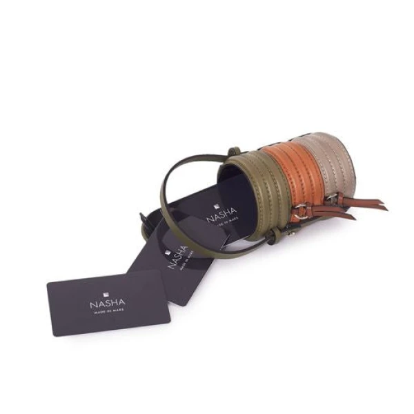 Nasha Mekraksavanich Baby Pinto Roll | Tangerine - Nasha Multicolour - Architectural Luxury Bag at Luxury Shoes 