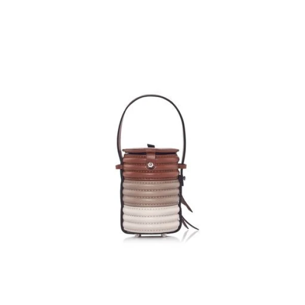 Nasha Mekraksavanich Baby Pinto Roll | Truffle - Nasha Multicolour - Architectural Luxury Bag at Luxury Shoes 