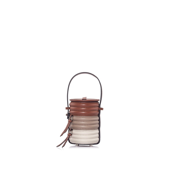 Nasha Mekraksavanich Baby Pinto Roll | Truffle - Nasha Multicolour - Architectural Luxury Bag at Luxury Shoes 