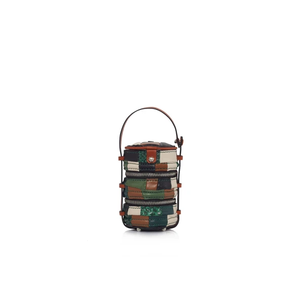Nasha Mekraksavanich Baby Pinto | Veggy - Nasha Multicolour - Architectural Luxury Bag at Luxury Shoes 