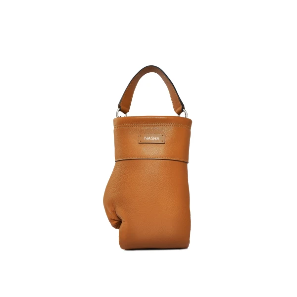 Nasha Mekraksavanich Boxer Heavy Weight | Camel - Nasha Brown - Architectural Luxury Bag at Luxury Shoes 