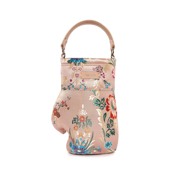 Nasha Mekraksavanich Boxer Heavy Weight | Pink Peony Silk - Nasha Multicolour - Architectural Luxury Bag at Luxury Shoes 