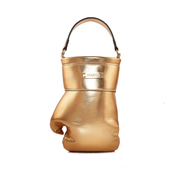 Nasha Mekraksavanich Boxer Heavy Weight | Shiny Gold - Nasha Gold - Architectural Luxury Bag at Luxury Shoes 