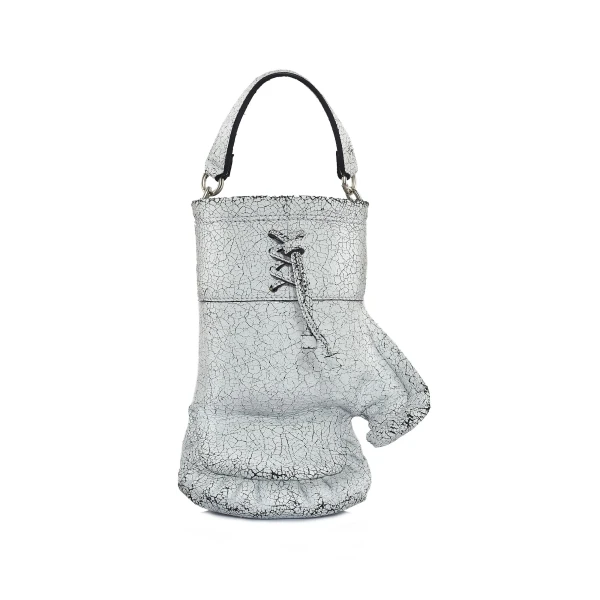 Nasha Mekraksavanich Boxer Heavy Weight | White Cracked - Nasha White - Architectural Luxury Bag at Luxury Shoes 