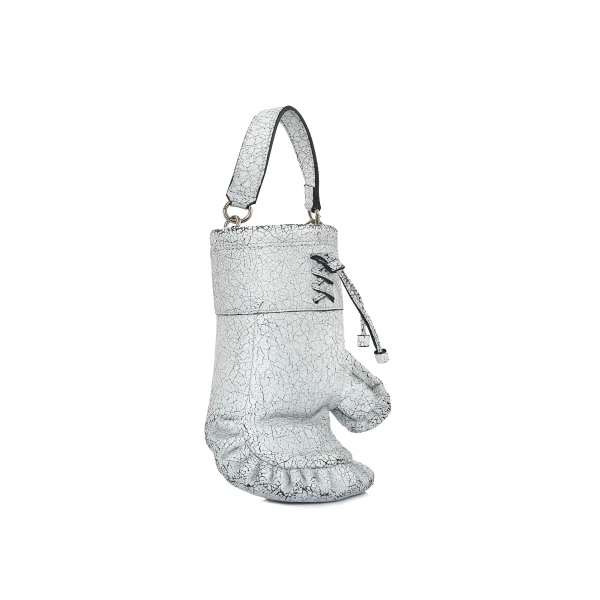 Nasha Mekraksavanich Boxer Heavy Weight | White Cracked - Nasha White - Architectural Luxury Bag at Luxury Shoes 
