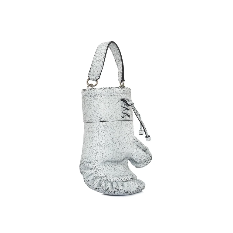 Nasha Mekraksavanich Boxer Heavy Weight | White Cracked - Nasha White - Architectural Luxury Bag at Luxury Shoes 
