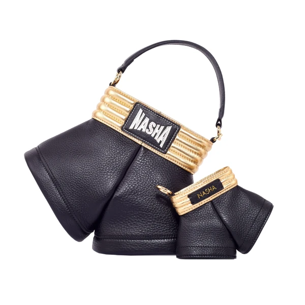 Nasha Mekraksavanich Boxer Shorts L | Shiny Gold&Black - Nasha Black - Architectural Luxury Bag at Luxury Shoes 