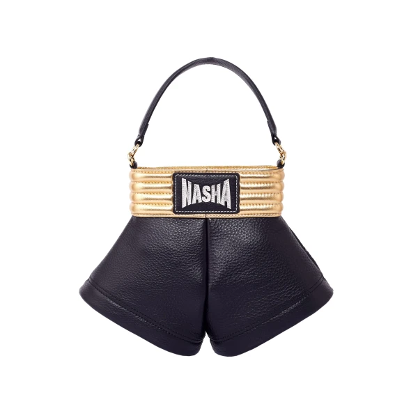 Nasha Mekraksavanich Boxer Shorts L | Shiny Gold&Black - Nasha Black - Architectural Luxury Bag at Luxury Shoes 