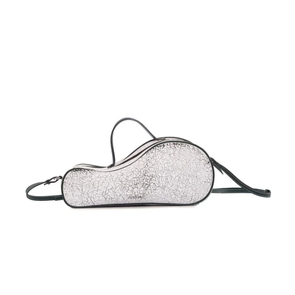 Nasha Mekraksavanich Mini Tennis | Cracked White (Pre Order 7-10 Days) - Nasha White - Architectural Luxury Bag at Luxury Shoes 