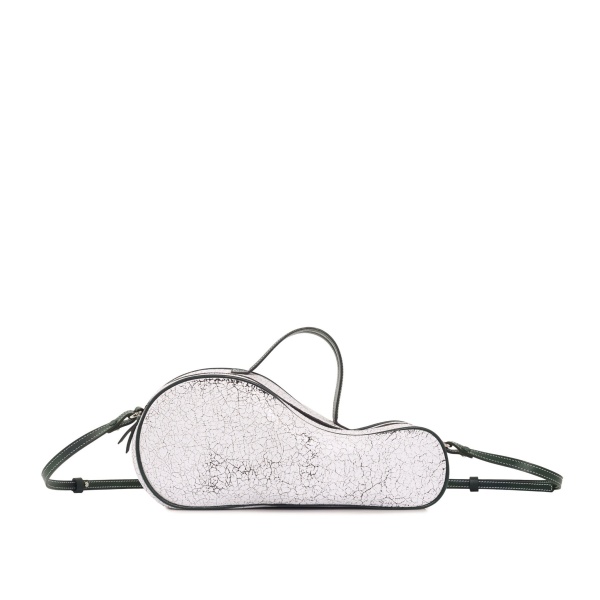 Nasha Mekraksavanich Mini Tennis | Cracked White (Pre Order 7-10 Days) - Nasha White - Architectural Luxury Bag at Luxury Shoes 