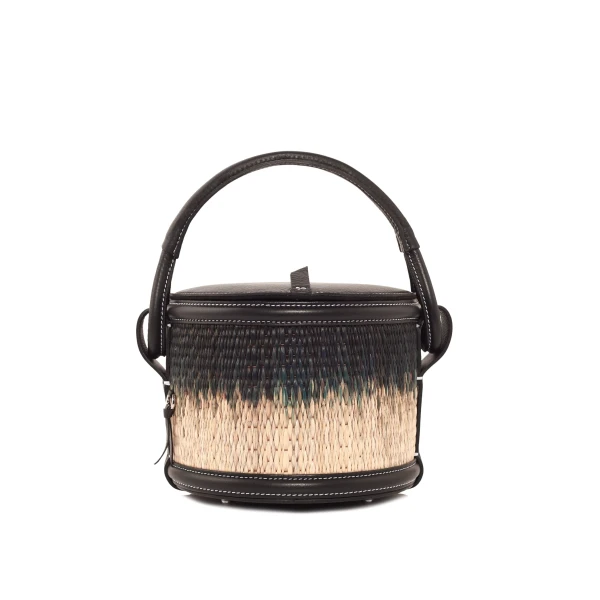 Nasha Mekraksavanich Pinto | Black Reed - Nasha Black - Architectural Luxury Bag at Luxury Shoes 