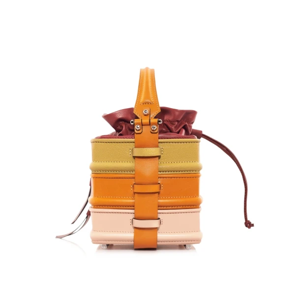 Nasha Mekraksavanich Pinto Cube (L) | Grape - Nasha Multicolour - Architectural Luxury Bag at Luxury Shoes 