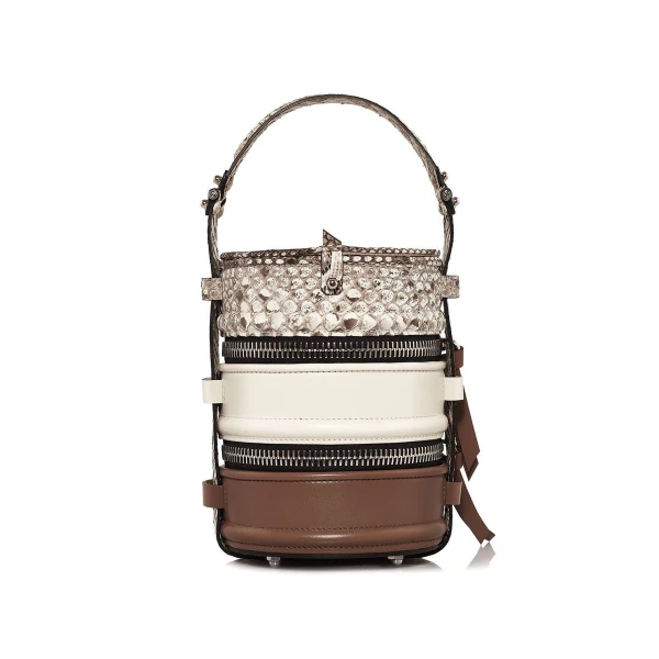 Nasha Mekraksavanich Pinto Exotic | Almond - Nasha Multicolour - Architectural Luxury Bag at Luxury Shoes 