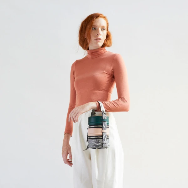 Nasha Mekraksavanich Pinto Original | Cactus - Nasha Multicolour - Architectural Luxury Bag at Luxury Shoes 