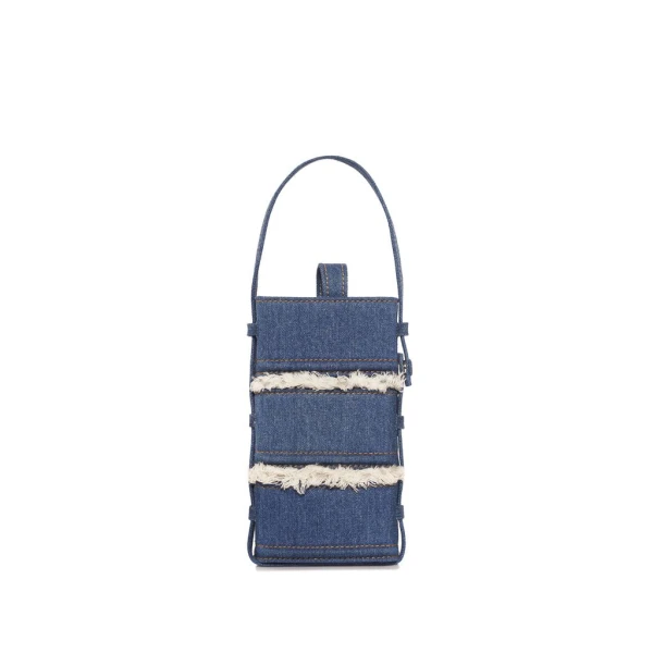 Nasha Mekraksavanich Pinto Phone | Bleached Denim - Nasha Blue - Architectural Luxury Bag at Luxury Shoes 