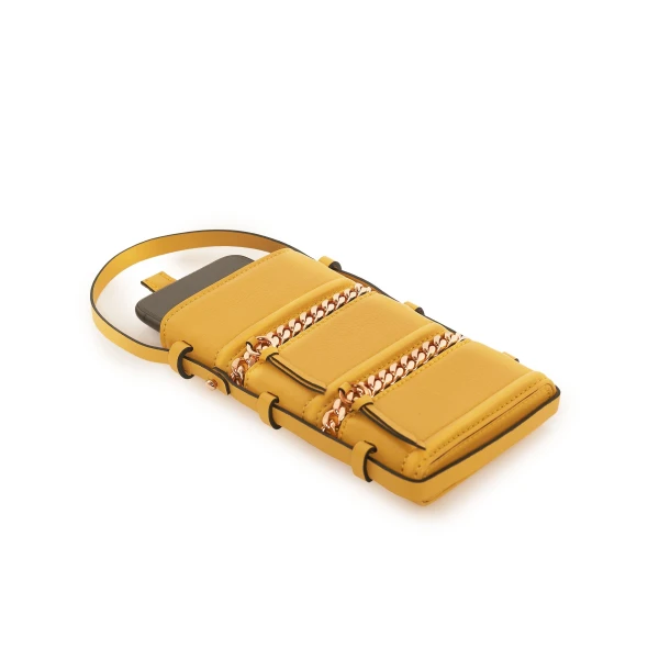 Nasha Mekraksavanich Pinto Phone Chain | Sunrise - Nasha Yellow - Architectural Luxury Bag at Luxury Shoes 