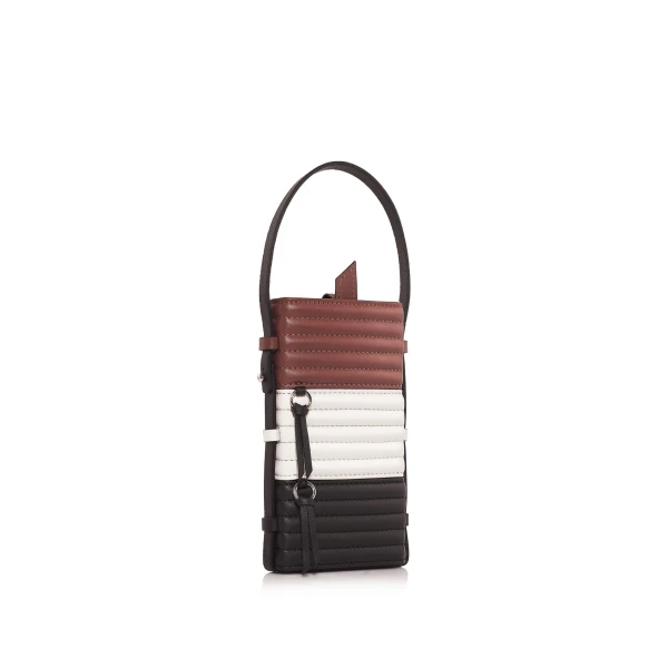 Nasha Mekraksavanich Pinto Phone Roll | Cacao - Nasha Multicolour - Architectural Luxury Bag at Luxury Shoes 