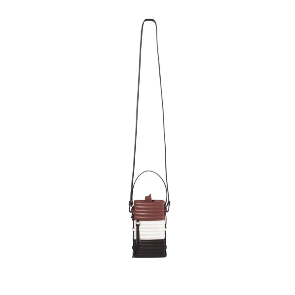 Nasha Mekraksavanich Pinto Phone Roll | Cacao - Nasha Multicolour - Architectural Luxury Bag at Luxury Shoes 